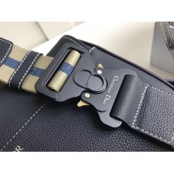 Dior Men's Saddle Belt Bag In Navy Grained Calfskin CDBS2586