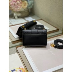 Dior Micro 30 Montaigne Bag In Black Calfskin CDBS2590