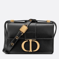 Dior Micro 30 Montaigne Bag In Black Calfskin CDBS2590