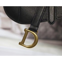 Dior Micro Saddle Bag In Black Goatskin CDBS2602