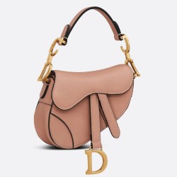 Dior Micro Saddle Bag In Poudre Goatskin CDBS2605