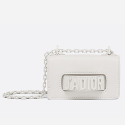 Dior Mini J'Adior Bag In White Ultra Matte Calfskin CDBS2630