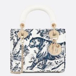 Dior Mini Lady Dior Bag With Toile De Jouy Printed CDBS2657