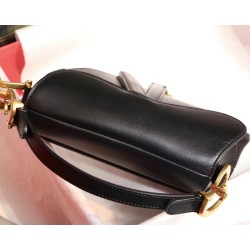 Dior Mini Saddle Bag In Black Calfskin CDBS2674