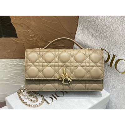 Dior Miss Dior Mini Bag In Beige Cannage Lambskin CDBS2690