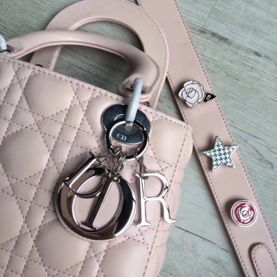 Dior My Lady Dior Bag In Pink Lambskin CDBS2701