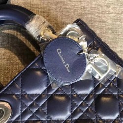 Dior My Lady Dior Bag In Sapphire Lambskin CDBS2703