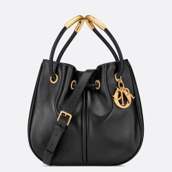 Dior Nolita Medium Bag in Black Calfskin CDBS2709