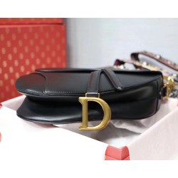 Dior Saddle Bag In Black Calfskin CDBS2720