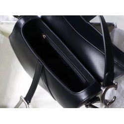 Dior Saddle Bag In Black Soft Calfskin CDBS2723