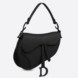 Dior Saddle Bag In Black Ultra Matte Leather CDBS2724