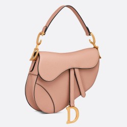 Dior Saddle Bag In Blush Grained Calfskin CDBS2731