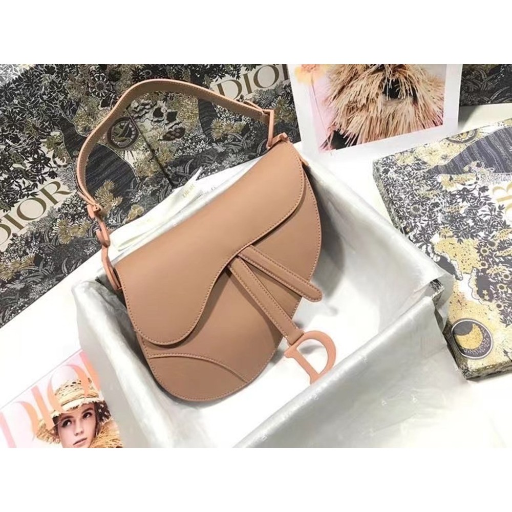 Dior Saddle Bag In Blush Ultramatte Calfskin CDBS2732