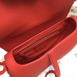 Dior Saddle Bag In Cherry Red Matte Calfskin CDBS2741