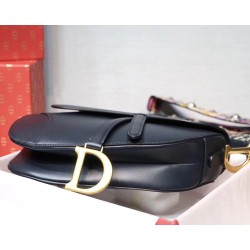 Dior Saddle Bag In Navy Blue Calfskin CDBS2756