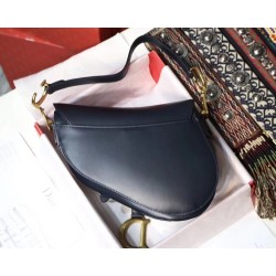 Dior Saddle Bag In Navy Blue Calfskin CDBS2756