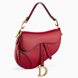 Dior Saddle Bag In Red Calfskin CDBS2759