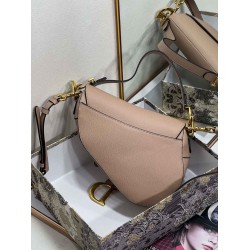 Dior Saddle Bag With Strap in Warm Taupe Grained Calfskin CDBS2775