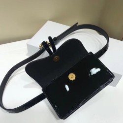 Dior Saddle Belt Bag In Black Patent Leather CDBS2778