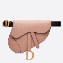 Dior Saddle Belt Bag In Powder Grained Calfskin CDBS2782