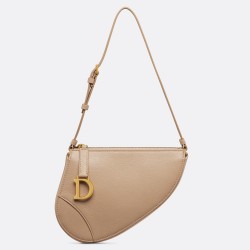 Dior Saddle Rodeo Pouch in Biscuit Goatskin CDBS2795