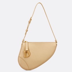 Dior Saddle Rodeo Pouch in Yellow Goatskin CDBS2799