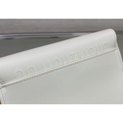 Dior Small Bobby Bag In White Calfskin CDBS2821