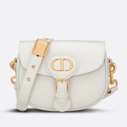 Dior Small Bobby Bag In White Calfskin CDBS2821