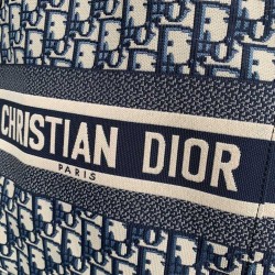 Dior Small DiorTravel Suitcase In Blue Dior Oblique Canvas CDBS2887