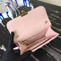 Dior Small Dioraddict Flap Bag In Pink Lambskin CDBS2881