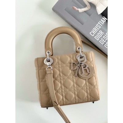 Dior Small Lady Dior My ABCDior Bag in Beige Cannage Lambskin CDBS2895