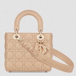 Dior Small Lady Dior My ABCDior Bag in Beige Cannage Lambskin CDBS2895