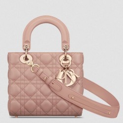 Dior Small Lady Dior My ABCDior Bag in Blush Lambskin CDBS2899