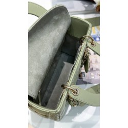 Dior Small Lady Dior My ABCDior Bag in Ethereal Green Lambskin CDBS2901