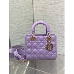 Dior Small Lady Dior My ABCDior Bag in Lilas Lambskin CDBS2903