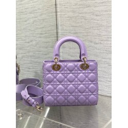 Dior Small Lady Dior My ABCDior Bag in Lilas Lambskin CDBS2903