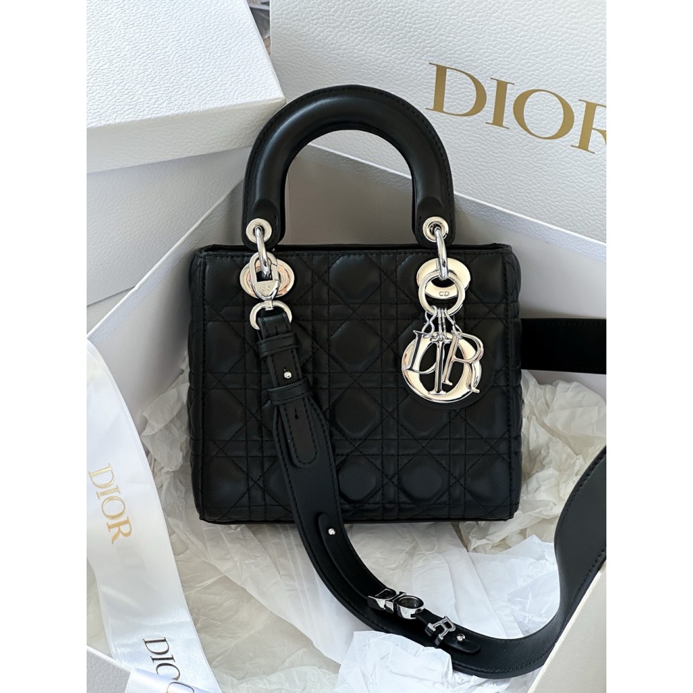 Dior Small Lady Dior My ABCDior Bag in Noir Lambskin CDBS2904