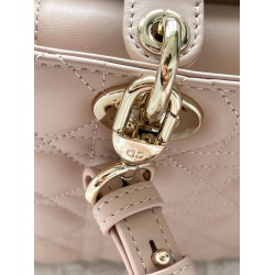 Dior Small Lady Dior My ABCDior Bag in Powder Pink Lambskin CDBS2907