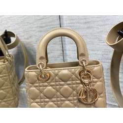 Dior Small Lady Dior My ABCDior Bag in Sand Lambskin CDBS2909