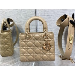 Dior Small Lady Dior My ABCDior Bag in Sand Lambskin CDBS2909