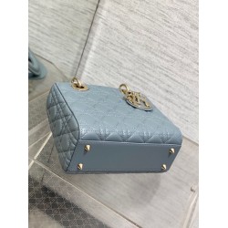 Dior Small Lady Dior My ABCDior Bag in Sky Blue Lambskin CDBS2910