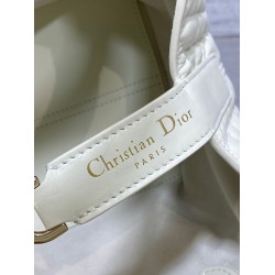 Dior Toujours Small Bag in White Macrocannage Calfskin CDBS2932