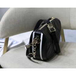 Dior Vibe Small Hobo Bag In Black Cannage Lambskin CDBS2933