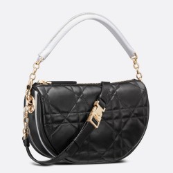 Dior Vibe Small Hobo Bag In Black Cannage Lambskin CDBS2933