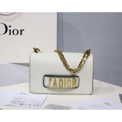 Dior White J'Adior Calfskin Flap Bag CDBS2935