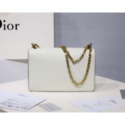 Dior White J'Adior Calfskin Flap Bag CDBS2935