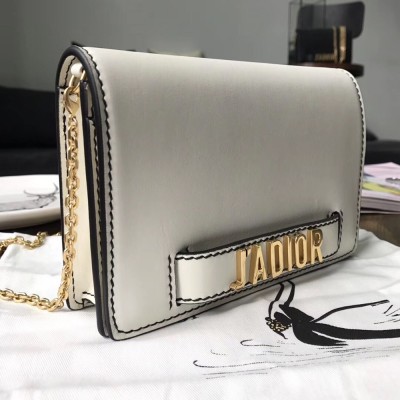 Dior White J'Adior Wallet On Chain Pouch CDBS2936