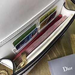 Dior White J'Adior Wallet On Chain Pouch CDBS2936