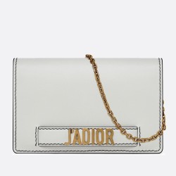 Dior White J'Adior Wallet On Chain Pouch CDBS2936